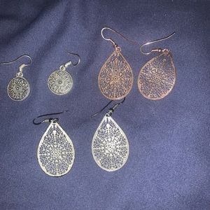 3 pairs earrings